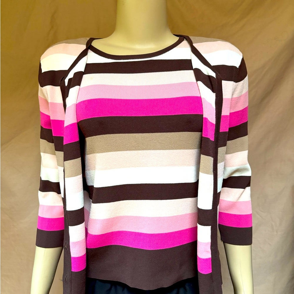 Cap Sleeve + Cardigan Knit Set